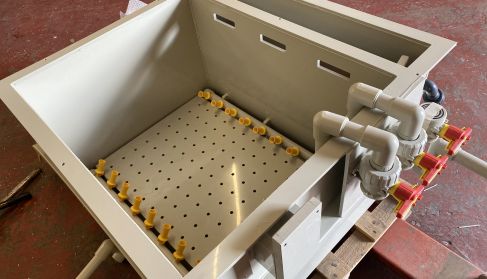 Platinum Plating Tank with Agitators